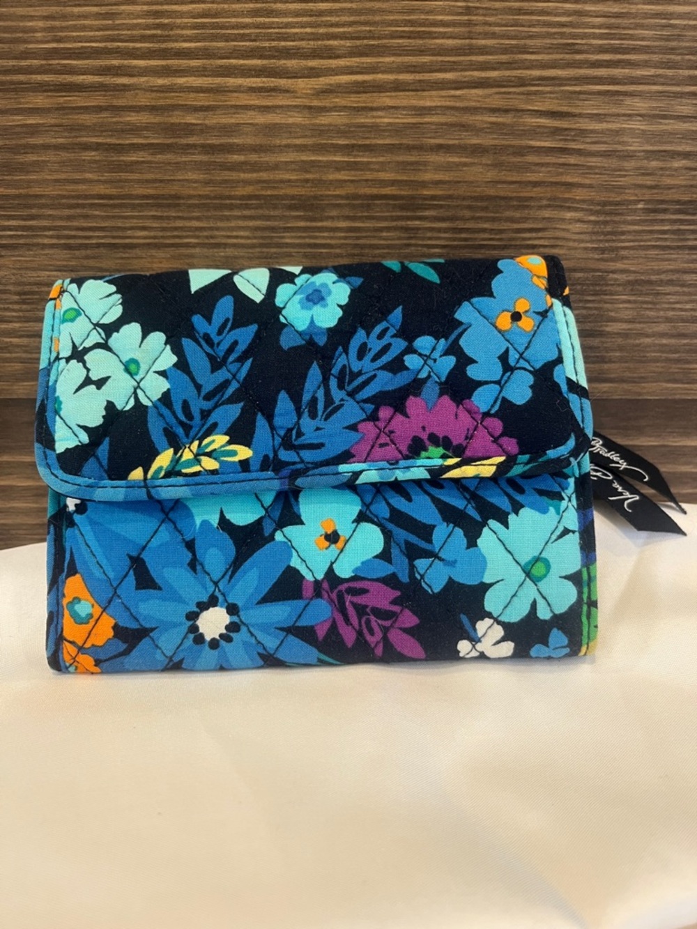 Vera Bradley Midnight Blues Trifold Wallet